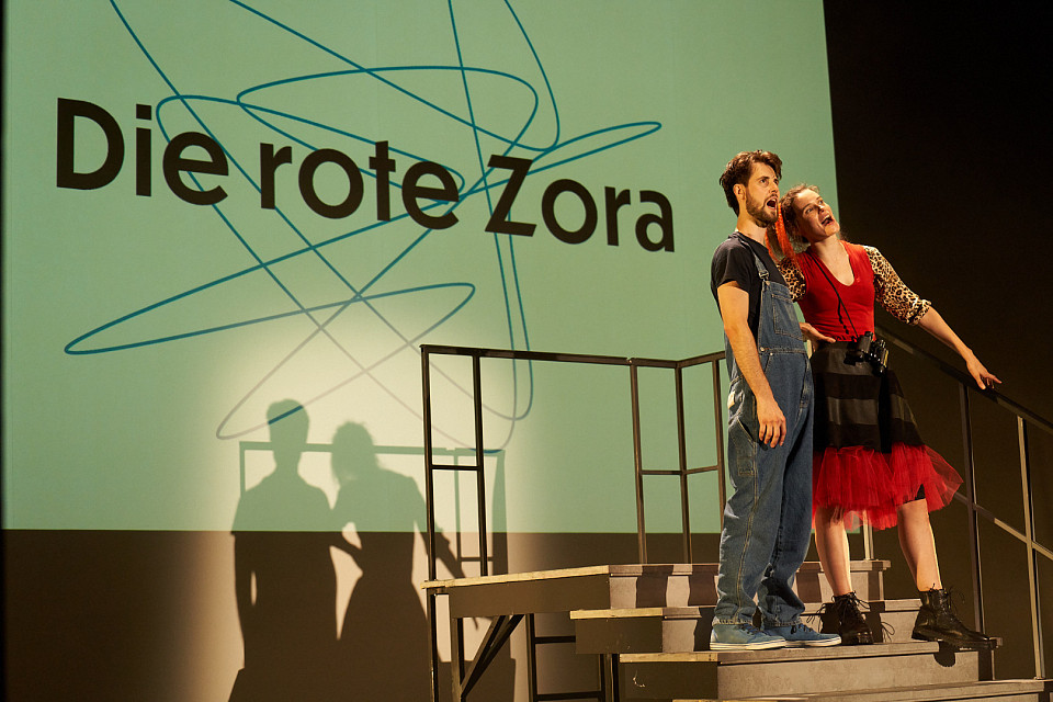 Sascha Hirschpointner und Anna Huberta Präg geben Einblicke in "Die rote Zora". | © Nils Heck